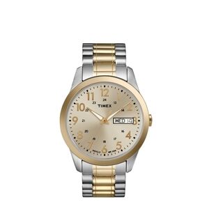 Timex South Street Two-Tone Stainless Steel Expansion Band Watch, T2M9359J, NIB!